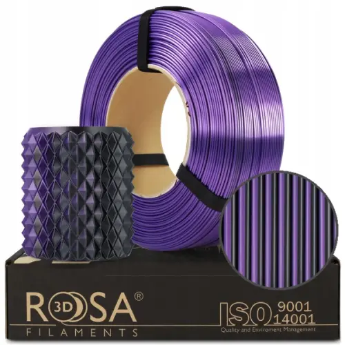 FILAMENT 3D ReFill PLA Magic Silk Mistic Violet (black+violet) 1kg