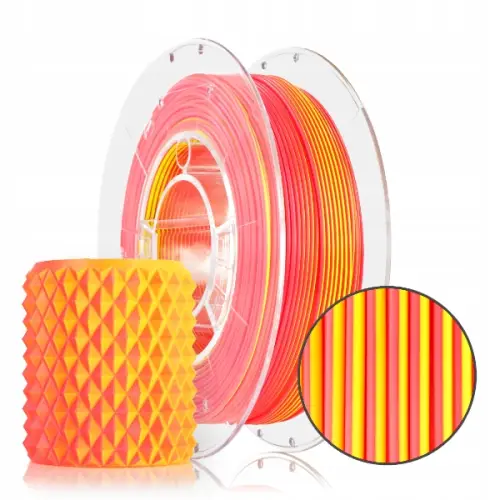 FILAMENT 3D PLA Magic Neon (yellow+orange) 300g