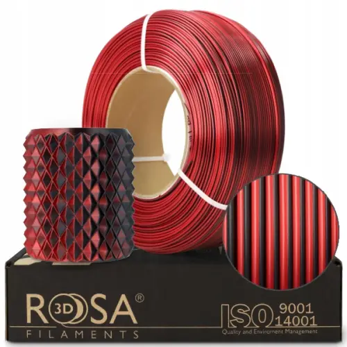 FILAMENT 3D ReFill PLA Magic Silk Mistic Red (black+red) 1kg