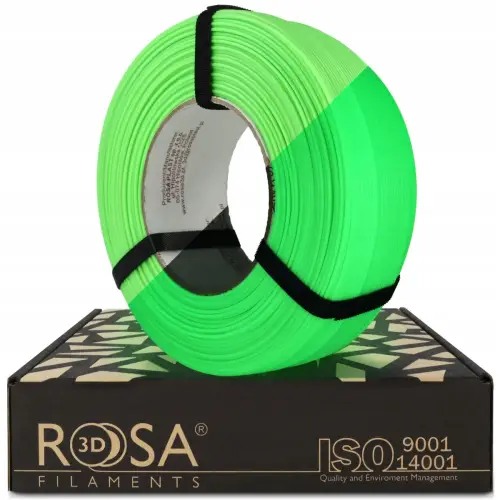 FILAMENT 3D ReFill PLA Starter 1,75 mm Neon Green świeci w ciemności/UV 1kg